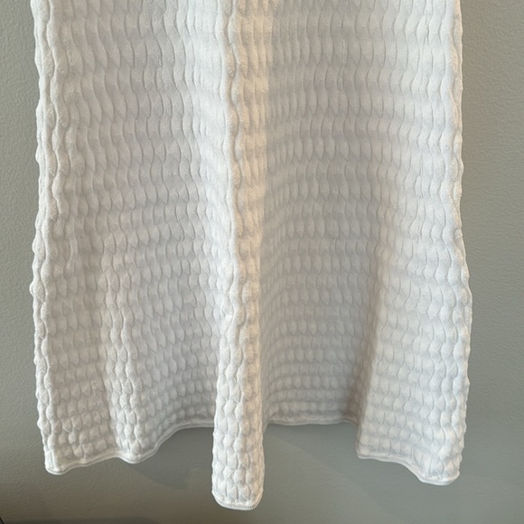 NWT A.L.C. White Sleeveless Viscose/Nylon Dress Women's Medium - Picture 4 of 9